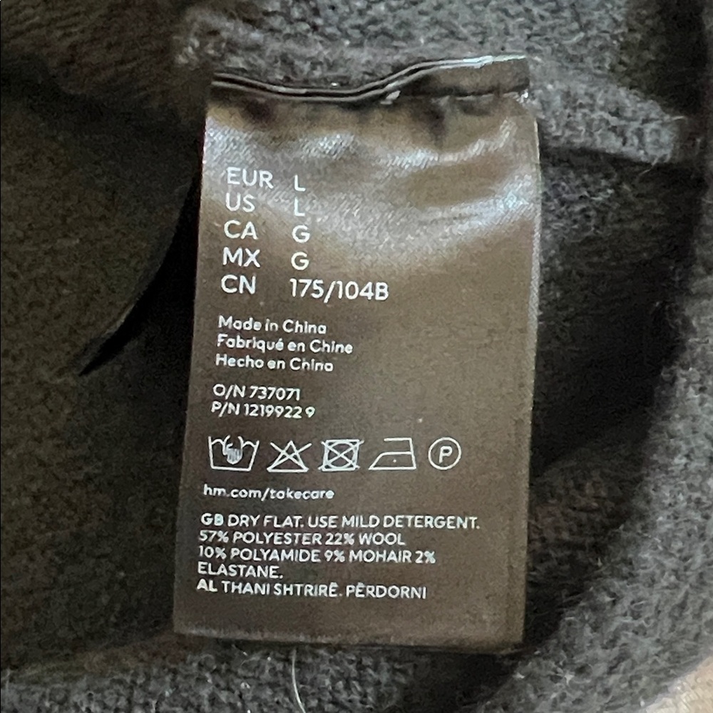 H&M Studio Collection Thick Collared Sweater Wool Blend Oversized Women's Small - Picture 7 of 8